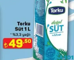 TORKU SÜT 1 L TORKU SÜT 1 L